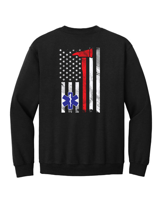 Youth FLAG BACK~Crewneck Sweatshirt