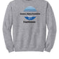 Crewneck Sweatshirt - Circle Logo gray back