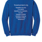 Gildan Crewneck Sweatshirt blue, back