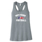 North Warren Patriots Football Racerback Tank gray