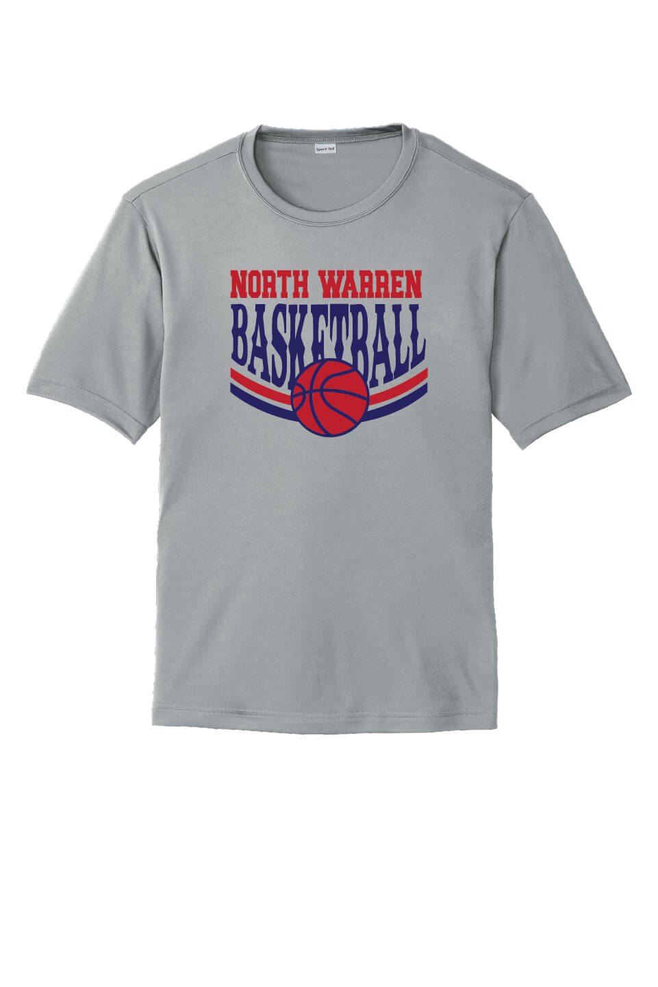 NW Basketball Sport Tek Competitor Short Sleeve Tee (Youth) gray