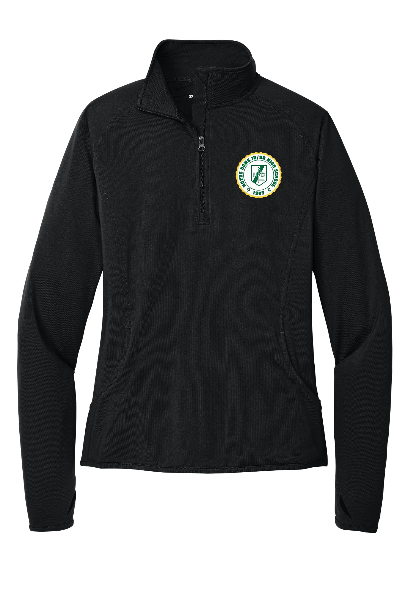 Ladies Notre Dame Sport Tek 1/4 Zip Pullover