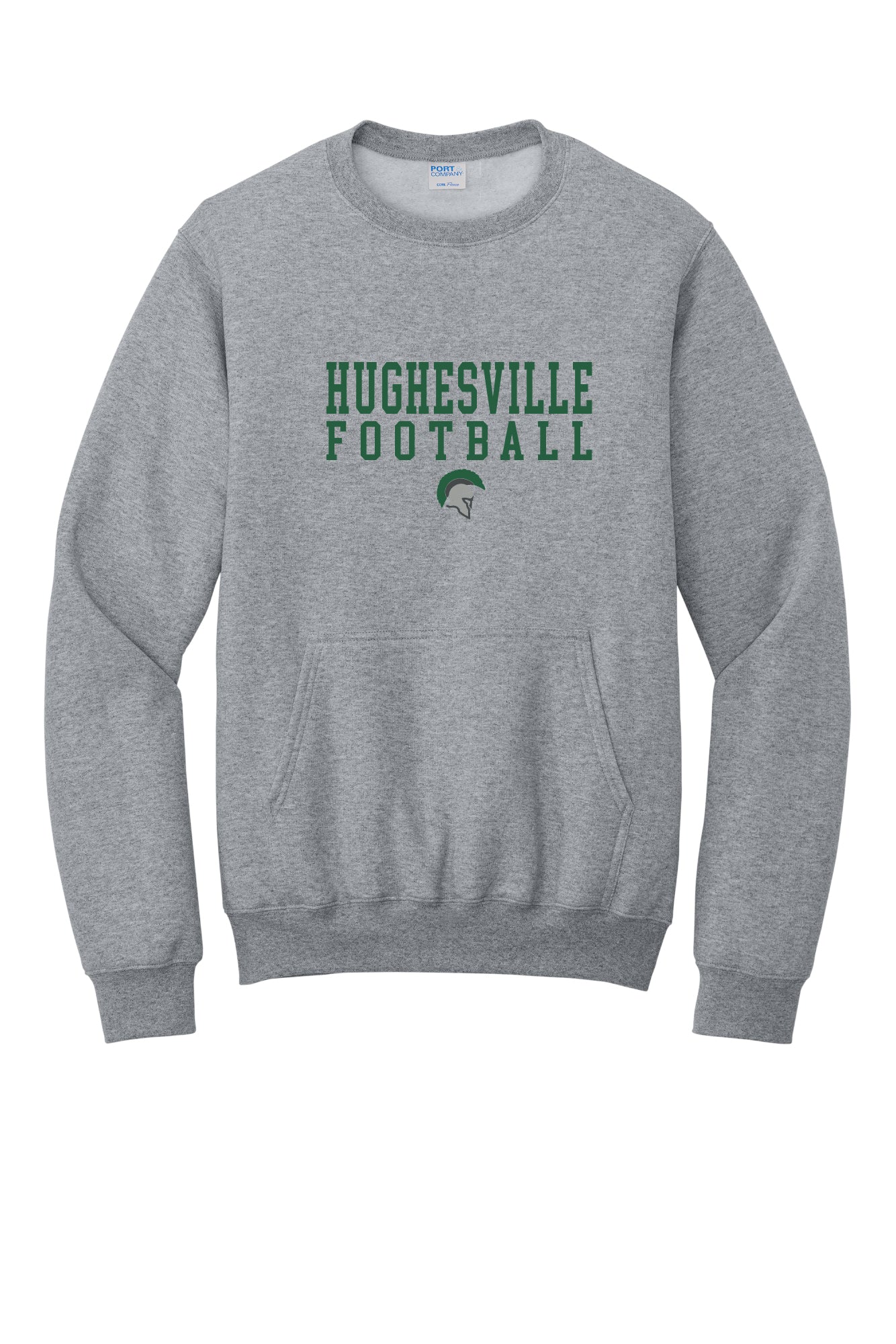 Hughesville Football Crewneck Pocket Sweatshirt