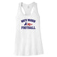 North Warren Patriots Football Racerback Tank white