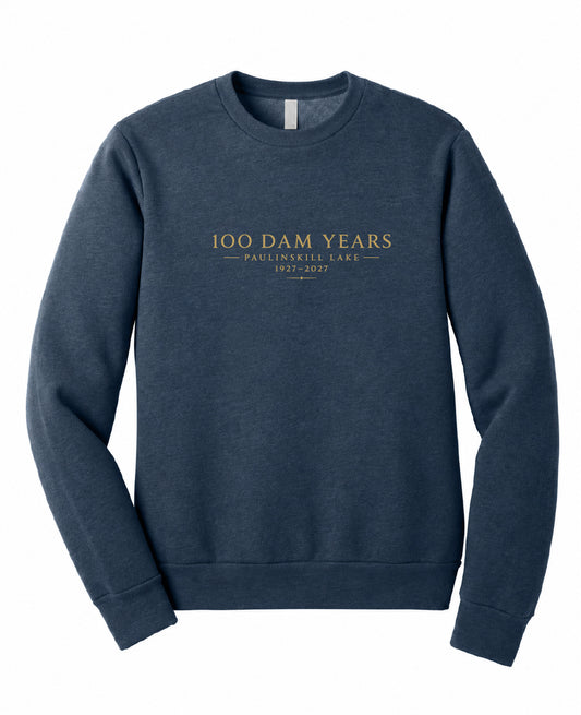 Classic 100 Dam Years Bella Canvas Crewneck Sweatshirt