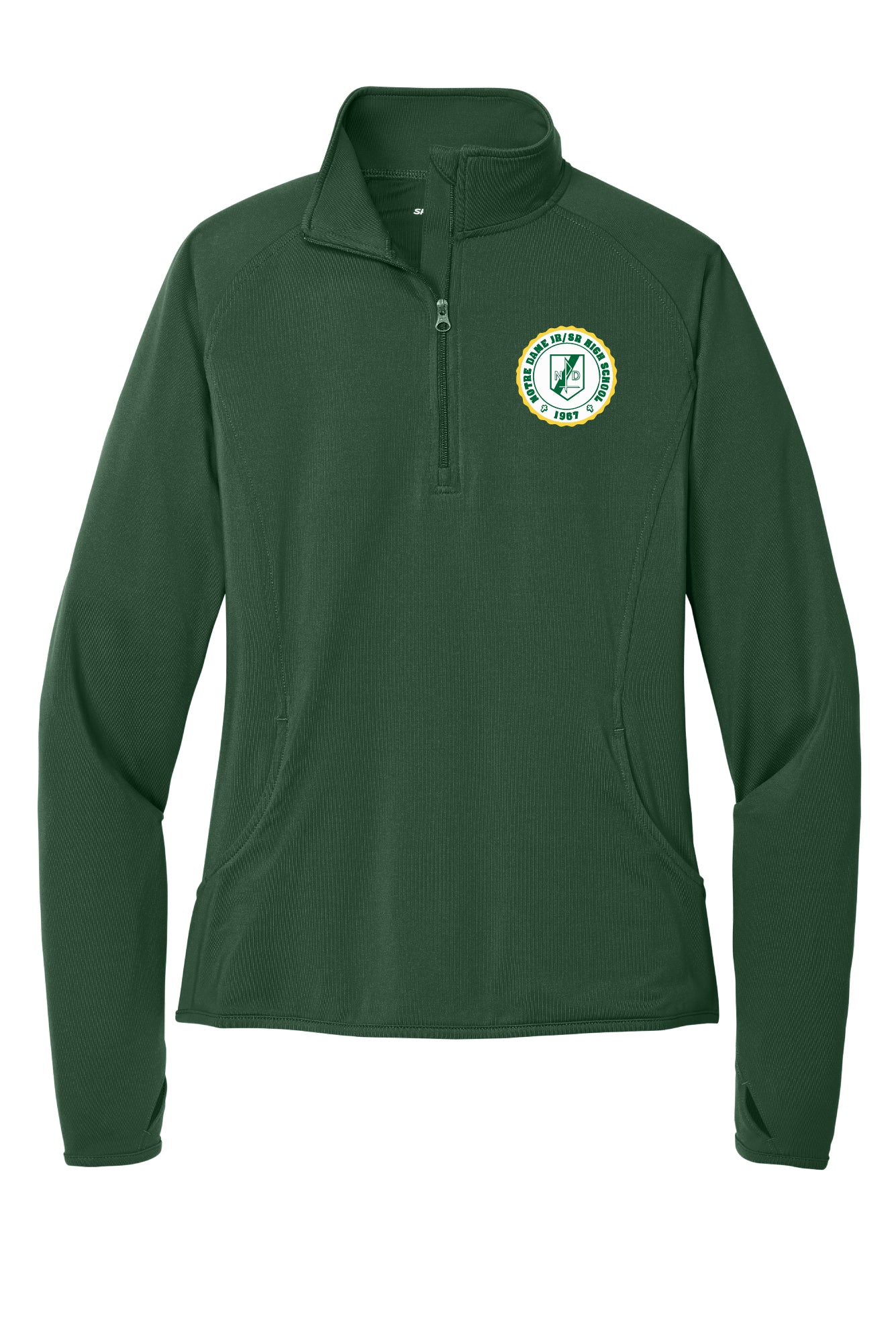 Ladies Notre Dame Sport Tek 1/4 Zip Pullover