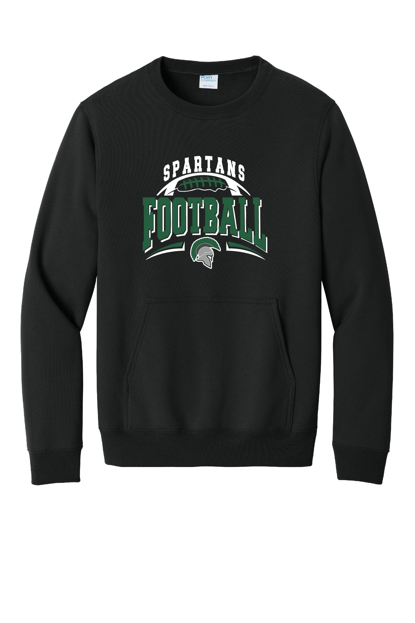 Spartans Football Crewneck Pocket Sweatshirt