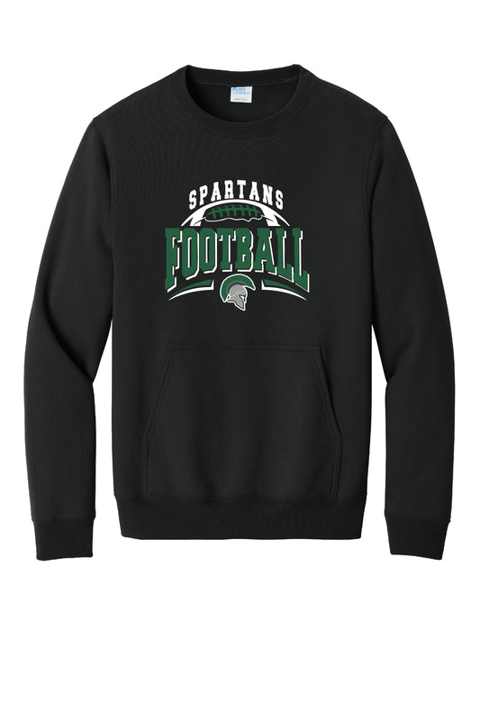 Spartans Football Crewneck Pocket Sweatshirt