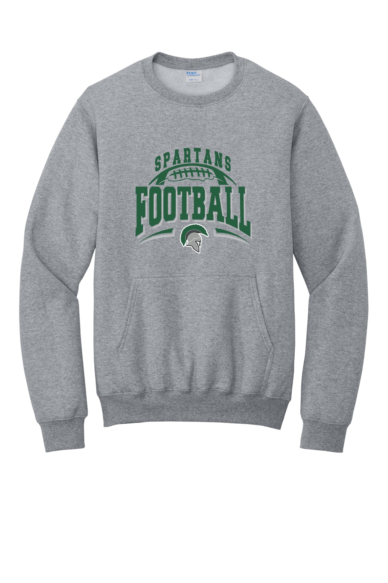Spartans Football Crewneck Pocket Sweatshirt