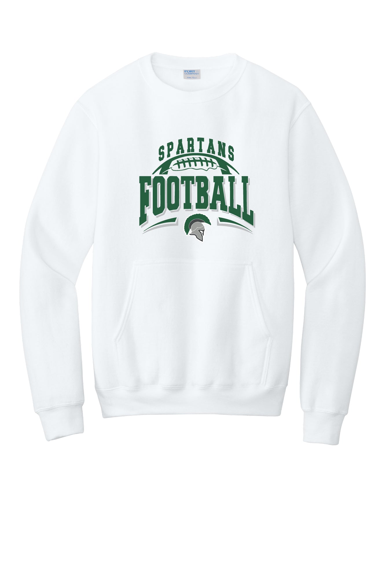 Spartans Football Crewneck Pocket Sweatshirt