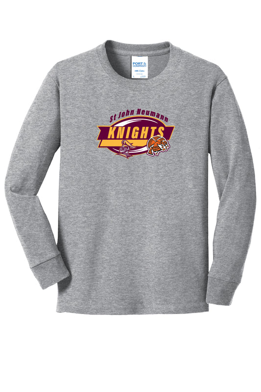 SJN Knights Clay Target Long Sleeve T-Shirt (Adult)