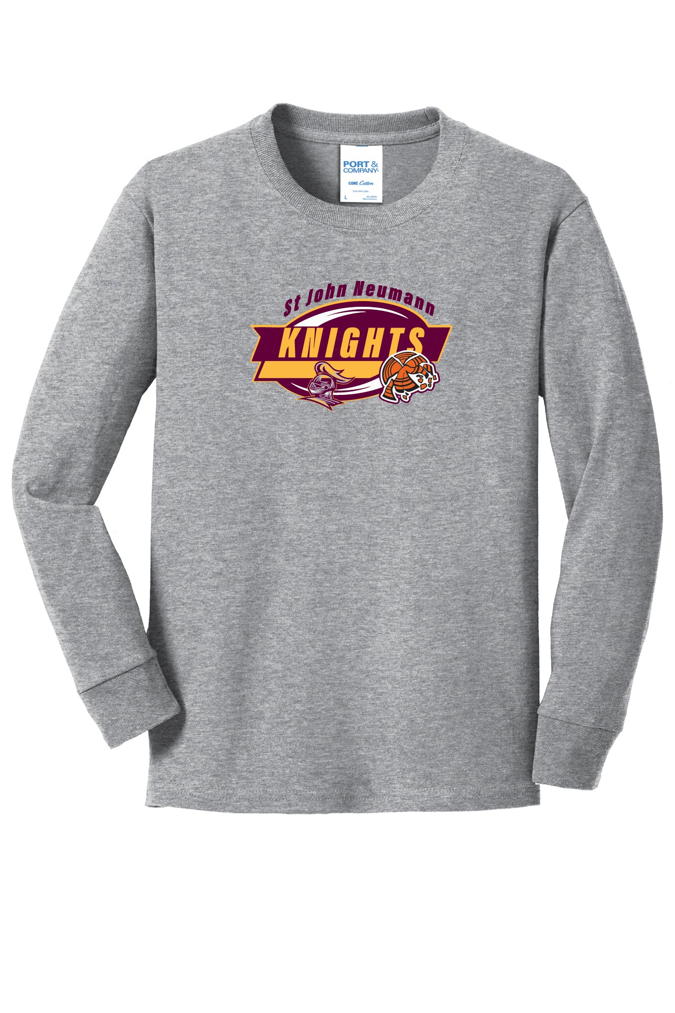 SJN Knights Clay Target Long Sleeve T-Shirt (Youth)