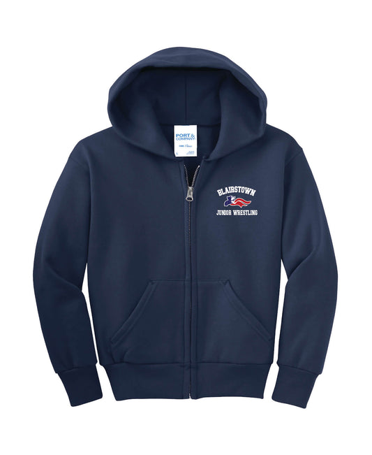 Full Zip Hoodie (Youth) navy