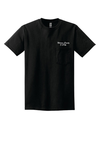 Gildan Pocket Short Sleeve T-Shirt black