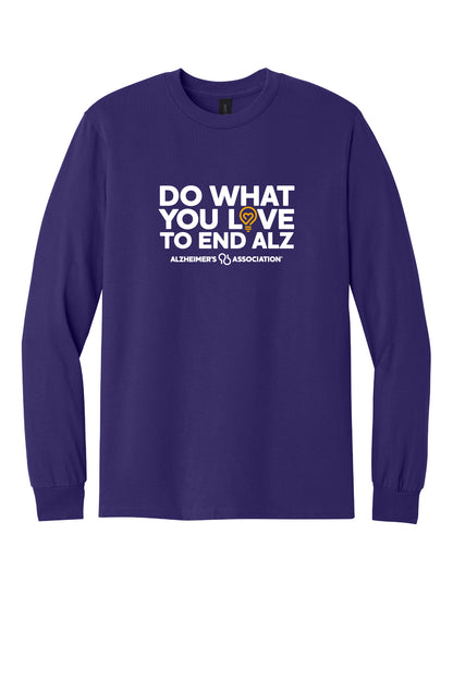 Do What You Love to End  ALZ II  Long Sleeve T-Shirt