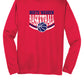 NW Basketball Sport Tek Competitor Long Sleeve Shirt (Youth) red