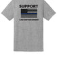 Short Sleeve T-Shirt - Circle Logo gray back