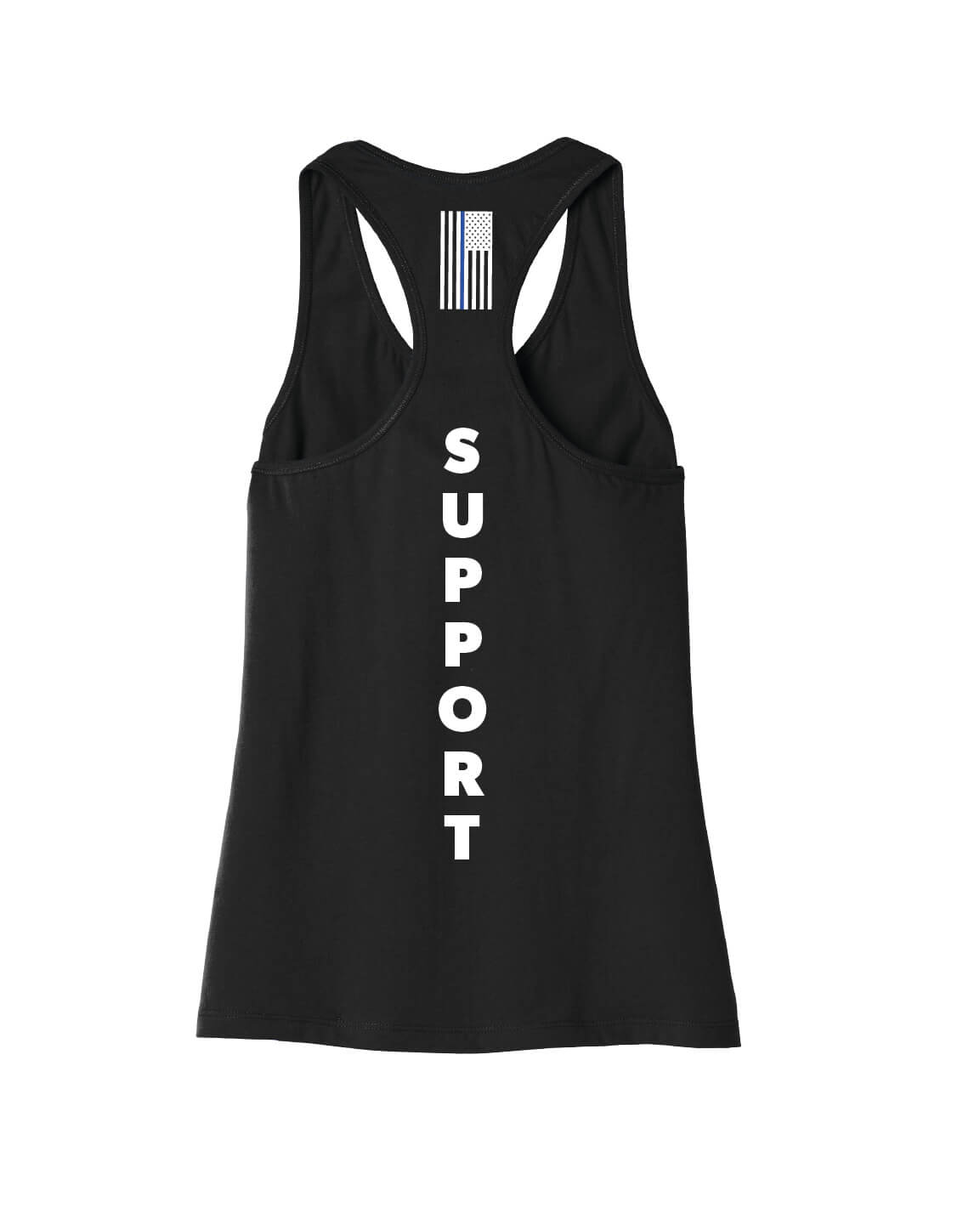 Racerback Tank - Word Art II black back