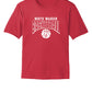 Basketball Sport Tek Competitor Short Sleeve Tee (Youth) red