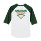 Spartans Sport Tek Colorblock Raglan Jersey green/white back