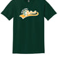 Notre Dame Softball Short Sleeve T-Shirt (Youth) green, front