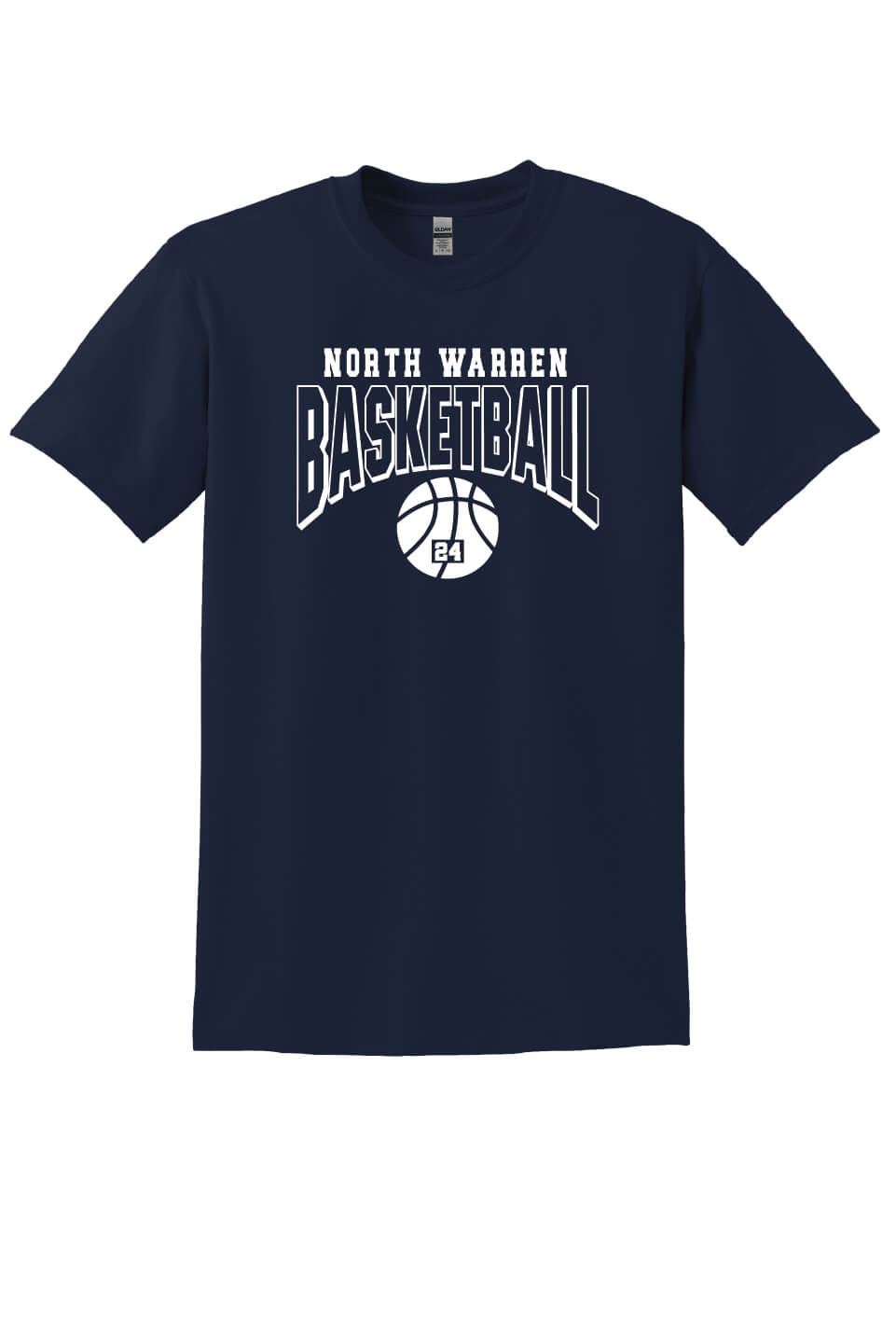 Basketball Short Sleeve T-Shirt (Youth) navy