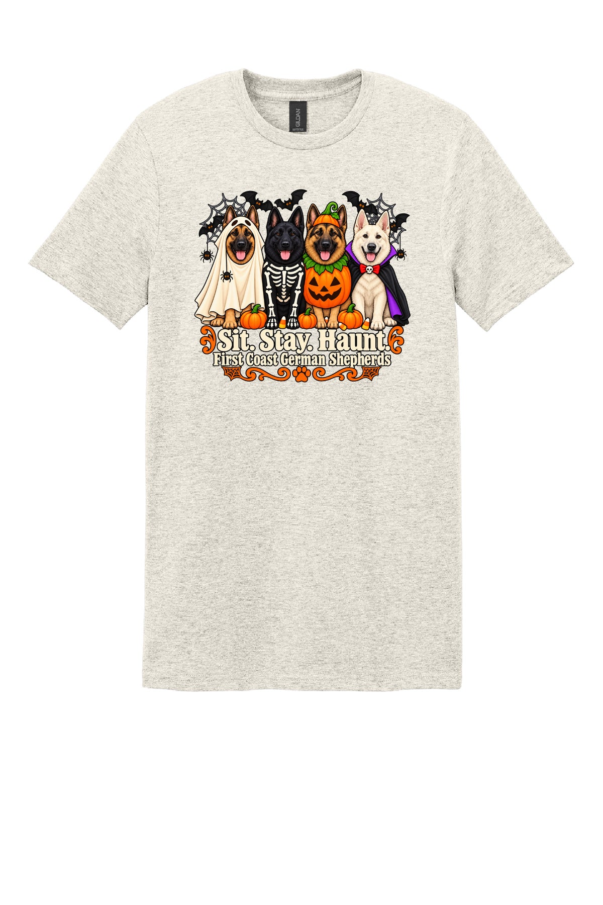 Sit. Stay. Haunt. Short Sleeve T-Shirt