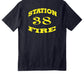 HVFD 38 Retro Carhartt Workwear Pocket Short Sleeve T-Shirt