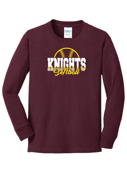 SJN Knights Softball Long Sleeve T-Shirt