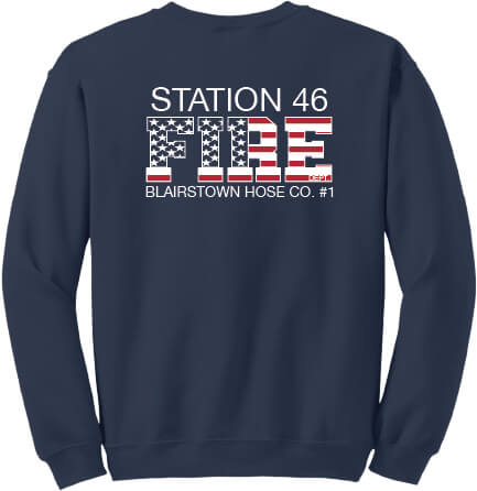 Crewneck Sweatshirt navy back