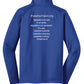 Zip Pullover blue back