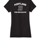 Portland 33 Fire-Rescue-Dive Ladies V-Neck