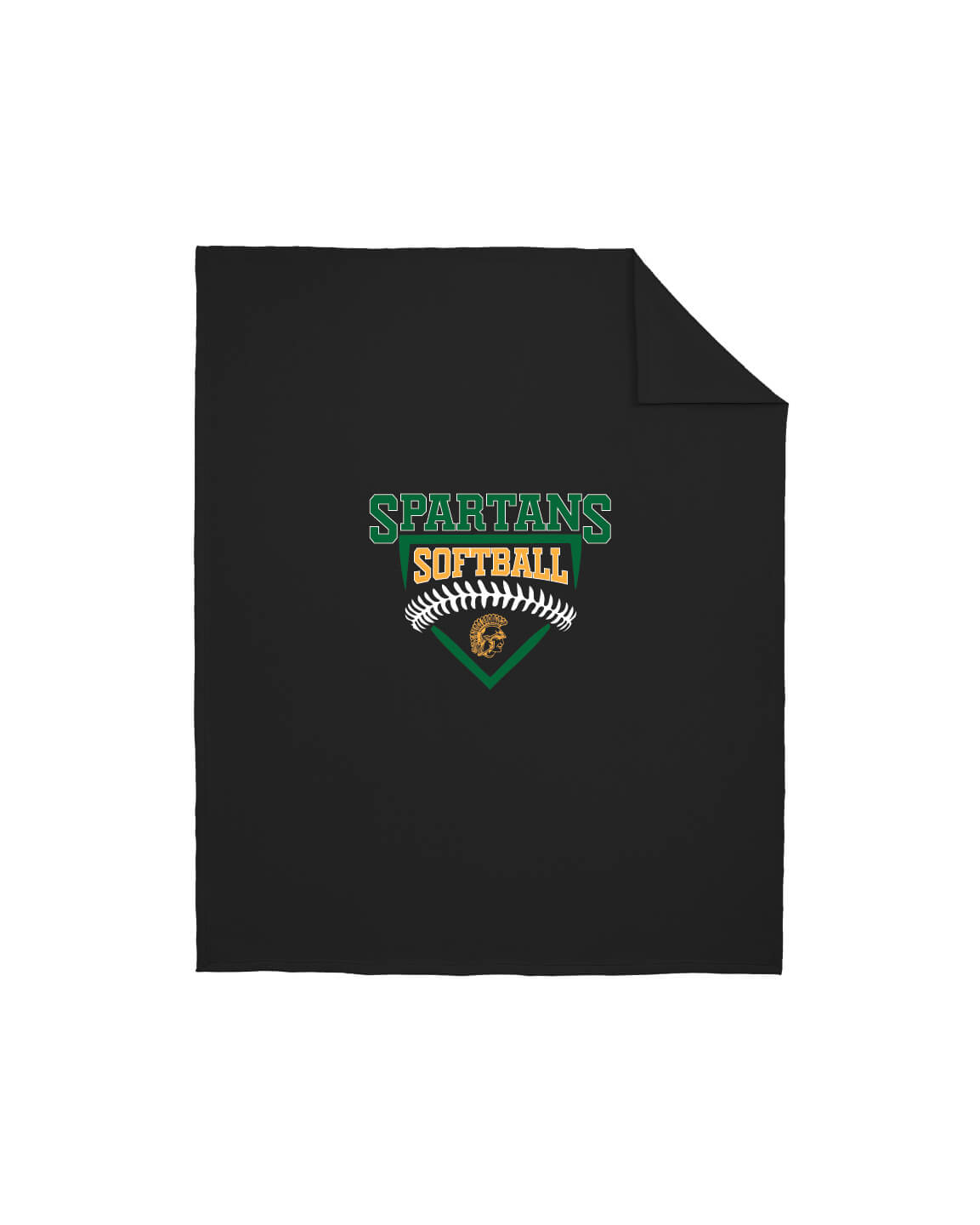 Spartans Softball Sweatshirt Blanket black