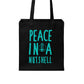 Peace in a Nutshell Grocery Tote