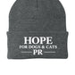 Hope for Dogs and Cats Knit Cap