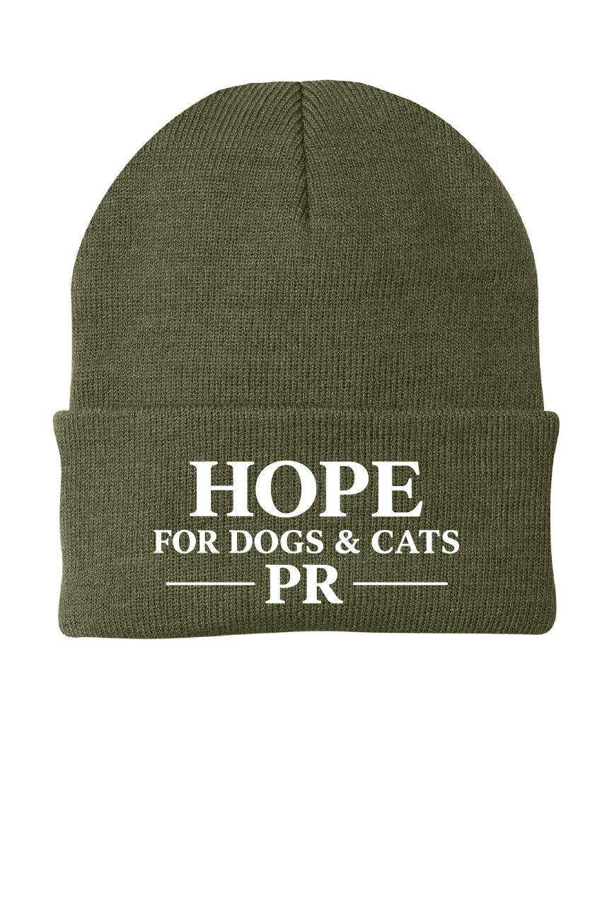Hope for Dogs and Cats Knit Cap
