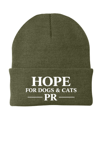 Hope for Dogs and Cats Knit Cap