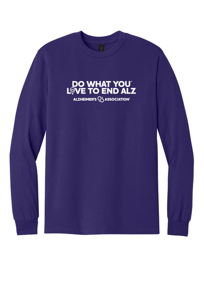 Do What You Love to End  ALZ Long Sleeve T-Shirt