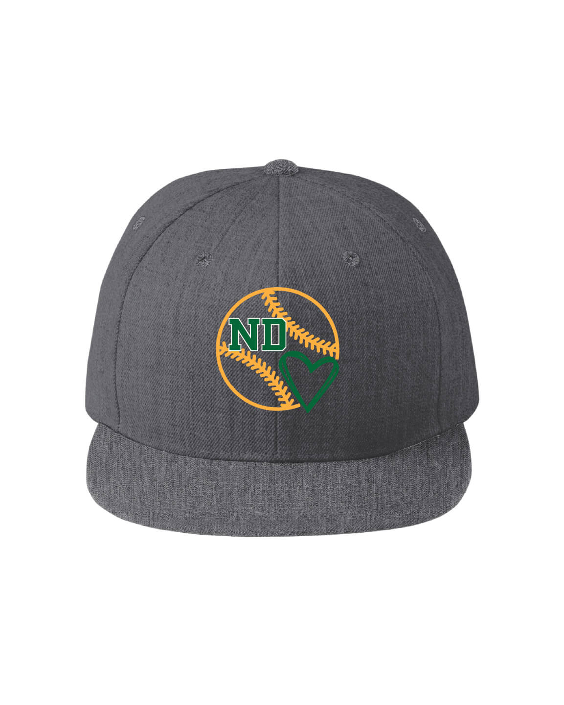 Flat Bill Snapback Cap front