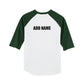 Notre Dame Baseball Sport Tek Colorblock Raglan Jersey - green/white, back