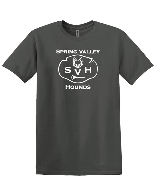 Spring Valley Hounds Short Sleeve T-Shirt (Gildan, Youth) gray
