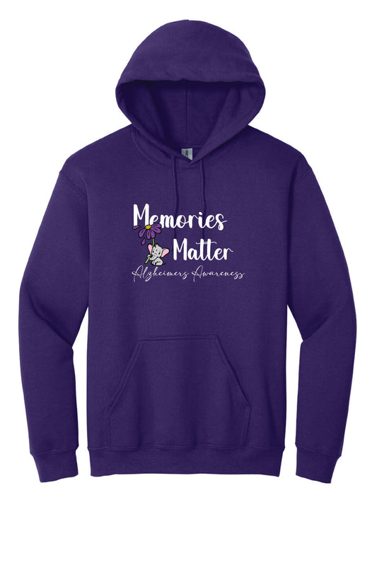 Memories Matter - Alzheimers Awareness Hoodie purple