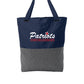 Convertible tote - navy/gray