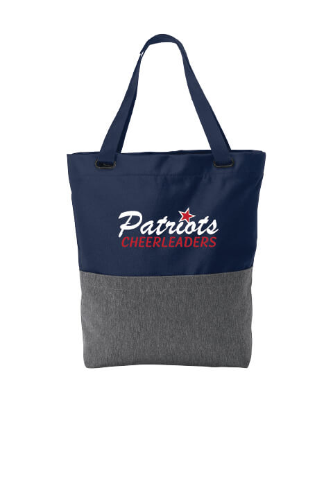 Convertible tote - navy/gray