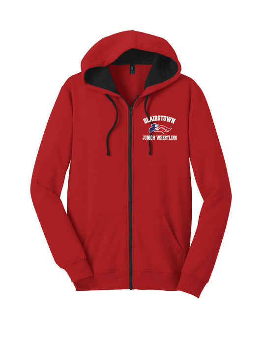 Full Zip Hoodie red