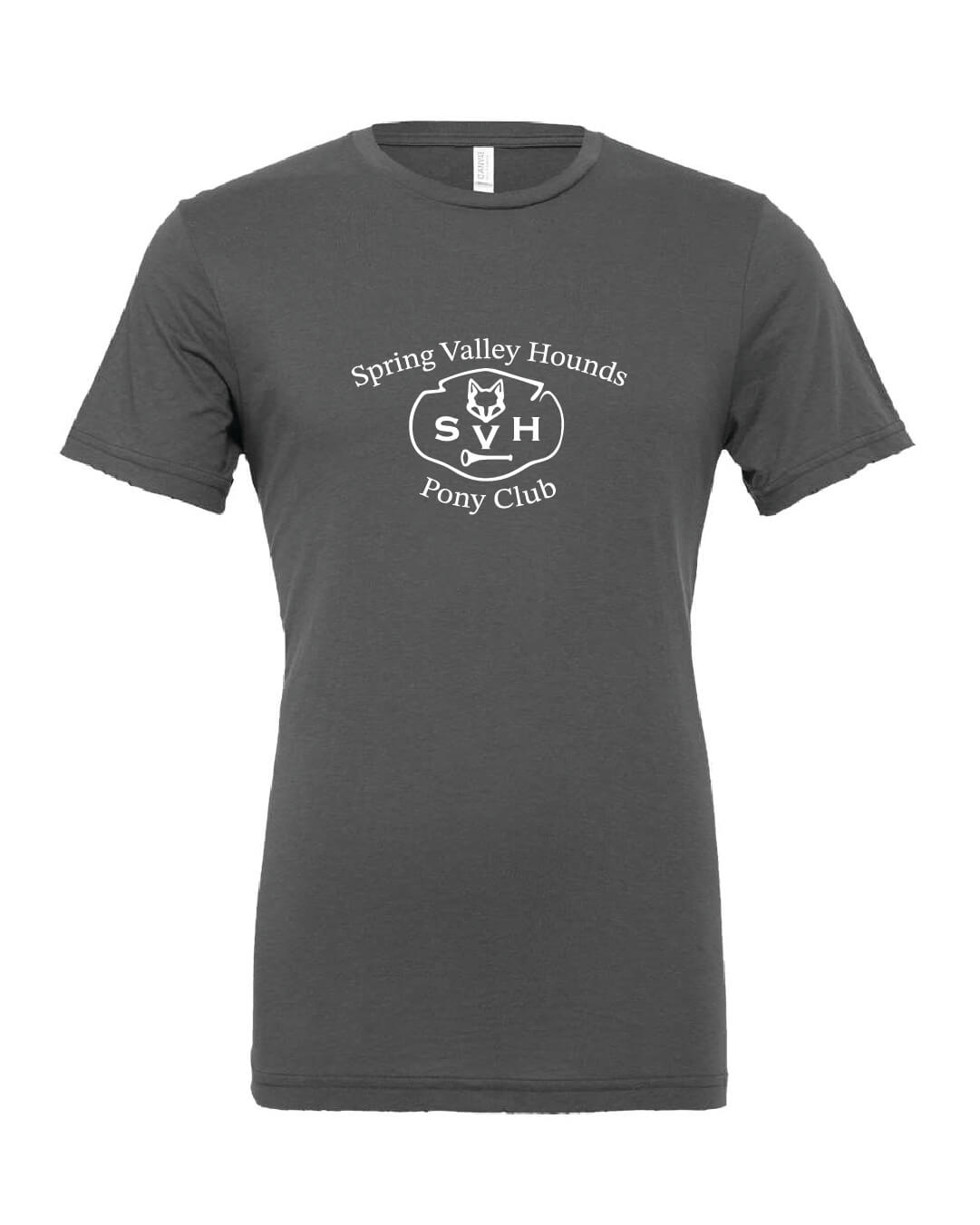 Spring Valley Pony Short Sleeve T-Shirt (Bella Canvas) gray