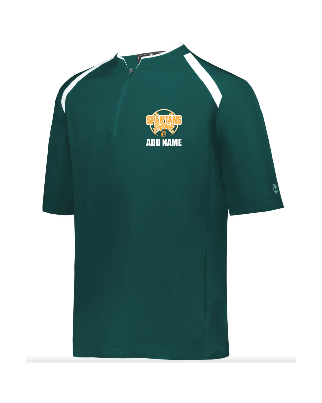 Holloway Clubhouse Short Sleeve Pullover green front