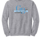 Crewneck Sweatshirt - Word Art I gray front