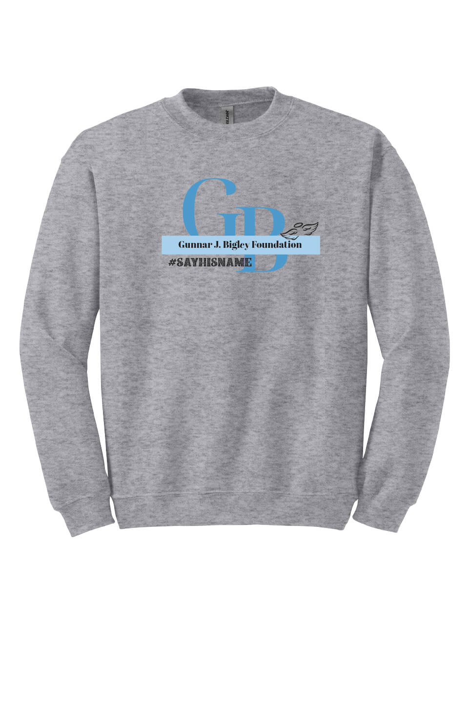 Crewneck Sweatshirt - Word Art I gray front
