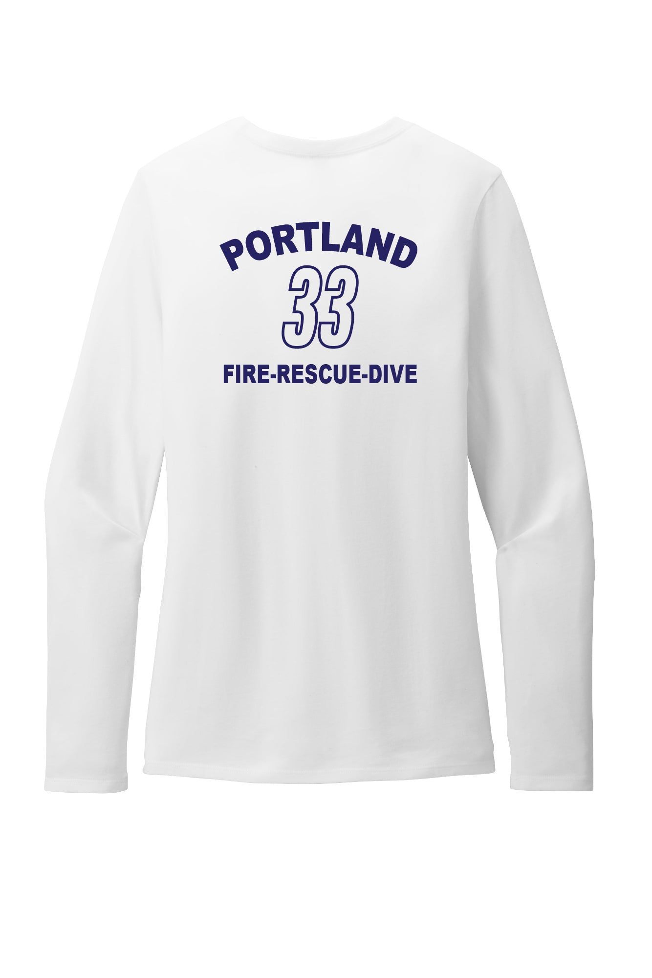Portland 33 Fire-Rescue-Dive Ladies Long Sleeve T-Shirt